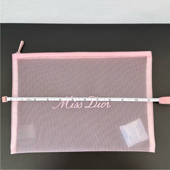 COPY - Miss Dior Mesh Cosmetics Pouch in Pink NIB - Picture 6 of 7